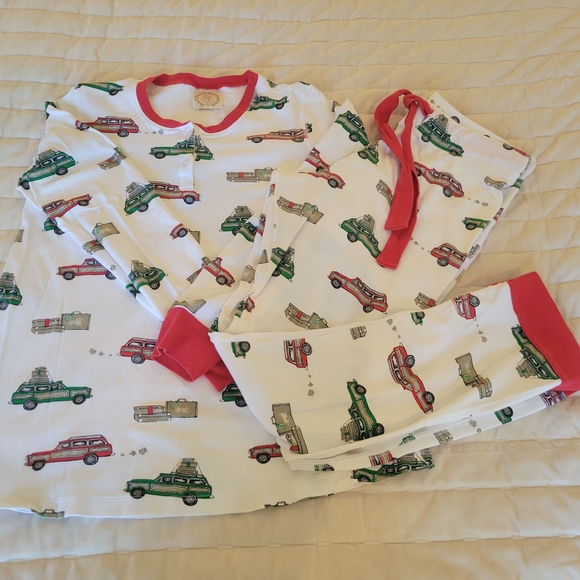The Beaufort Bonnet Company Other - The Beaufort Bonnet Company Car Print Pajamas with Red Trim